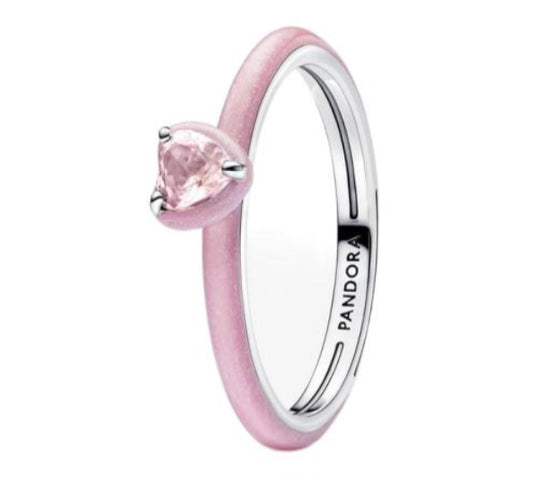 ANILLO ME ESMALTADO Plata s925 ALE/Recubrimiento en oro 14k
