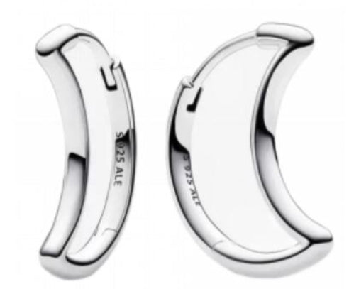 PENDIENTES LUNA Plata s925 ALE