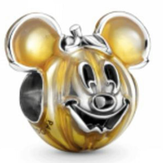 CHARM MICKEY CALABAZA HALLOWEEN DISNEY Plata s925 ALE