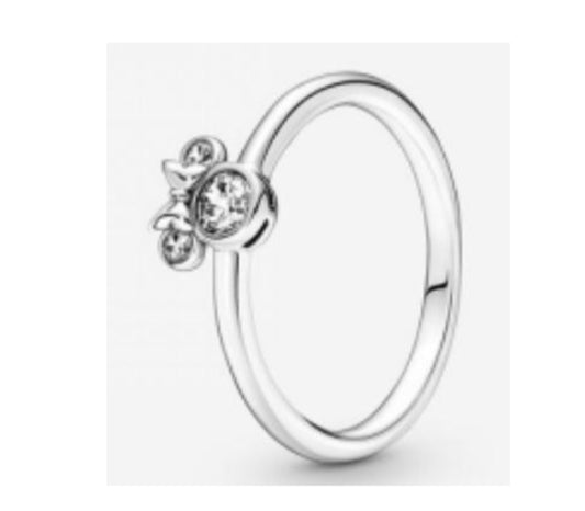ANILLO MINNIE MOUSE RELUCIENTE DISNEY Plata s925 ALE